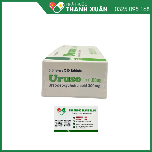 Thuốc Uruso 300mg điều trị sỏi mật